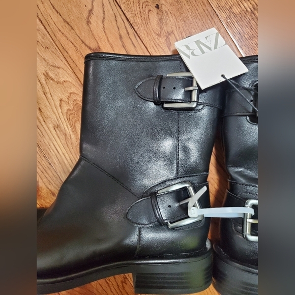 Zara Buckle Ankle Boots sz 36 - Picture 11 of 16